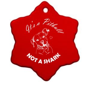 It's A Pitbull Not A Shark Ceramic Star Ornament