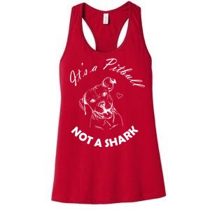 It's A Pitbull Not A Shark Women's Racerback Tank