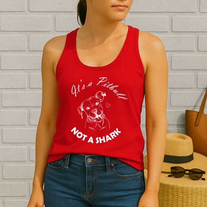 It's A Pitbull Not A Shark Womens Tank Top