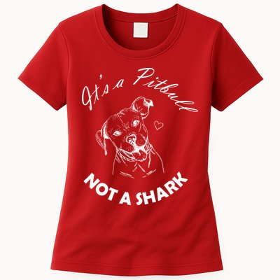It's A Pitbull Not A Shark Womens T-Shirt