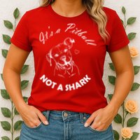 It's A Pitbull Not A Shark Womens T-Shirt