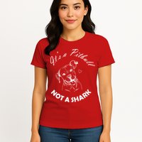 It's A Pitbull Not A Shark Womens T-Shirt