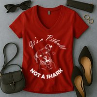 It's A Pitbull Not A Shark Women's V-Neck T-Shirt