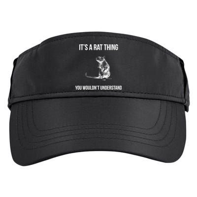 It's A Rat Thing You Wouldn't Understand Adult Drive Performance Visor