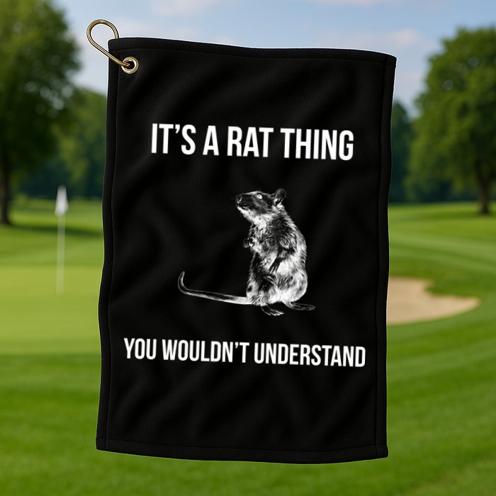 It's A Rat Thing You Wouldn't Understand Golf Towel