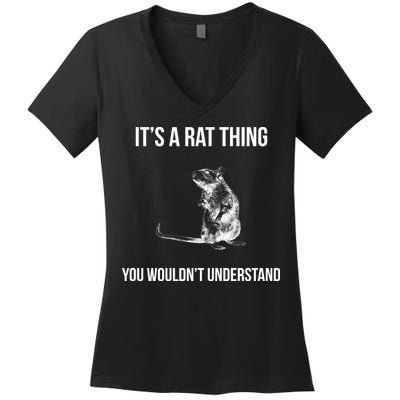 It's A Rat Thing You Wouldn't Understand Women's V-Neck T-Shirt