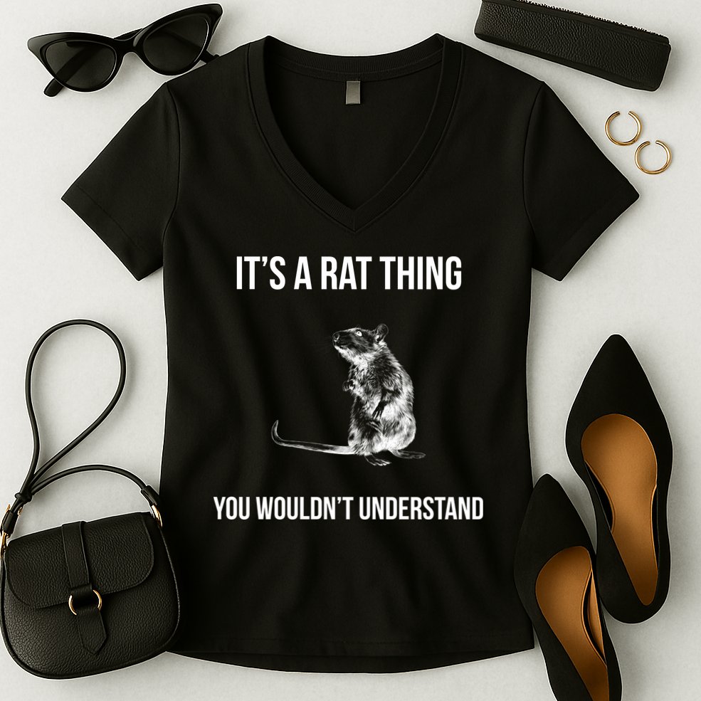 It's A Rat Thing You Wouldn't Understand Women's V-Neck T-Shirt