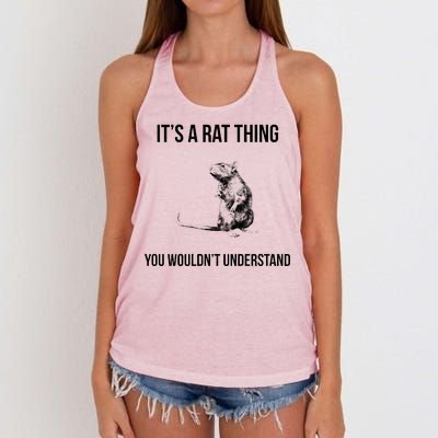 It's A Rat Thing You Wouldn't Understand Women's Knotted Racerback Tank