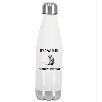 It's A Rat Thing You Wouldn't Understand Stainless Steel Insulated Water Bottle