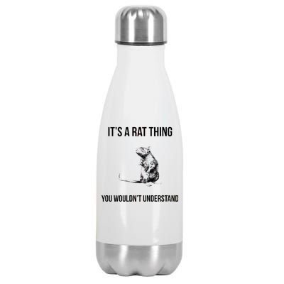 It's A Rat Thing You Wouldn't Understand Stainless Steel Insulated Water Bottle