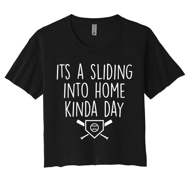 It's A Sliding Home Kinda Thing Crop Top