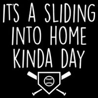 It's A Sliding Home Kinda Thing Cropped Pullover Crew