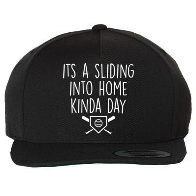 It's A Sliding Home Kinda Thing Wool Snapback Cap