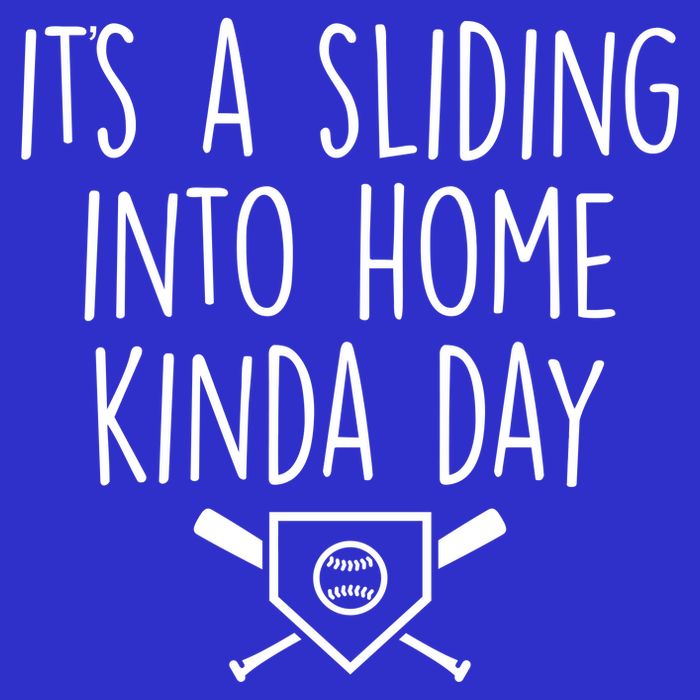 It's A Sliding Home Kinda Thing Baby Bodysuit