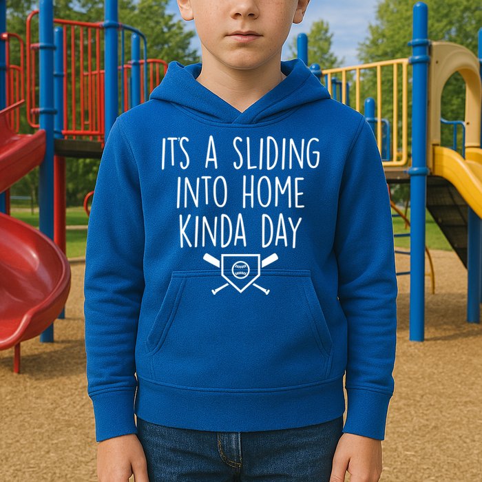 It's A Sliding Home Kinda Thing Kids Hoodie