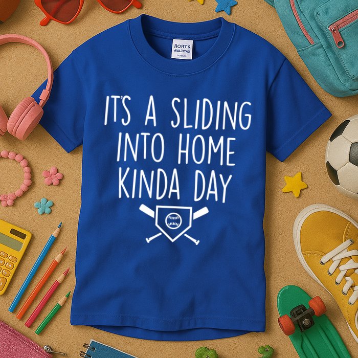 It's A Sliding Home Kinda Thing Kids T-Shirt