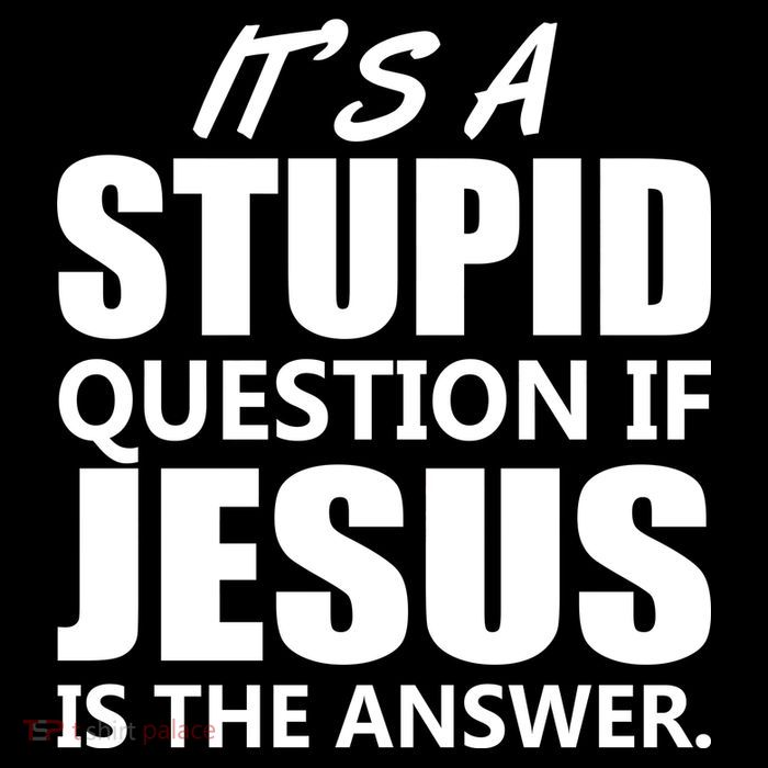It's A Stupid Question If Jesus Is The Answer Sweatshirt