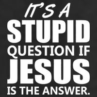 It's A Stupid Question If Jesus Is The Answer Microfiber Hand Towel