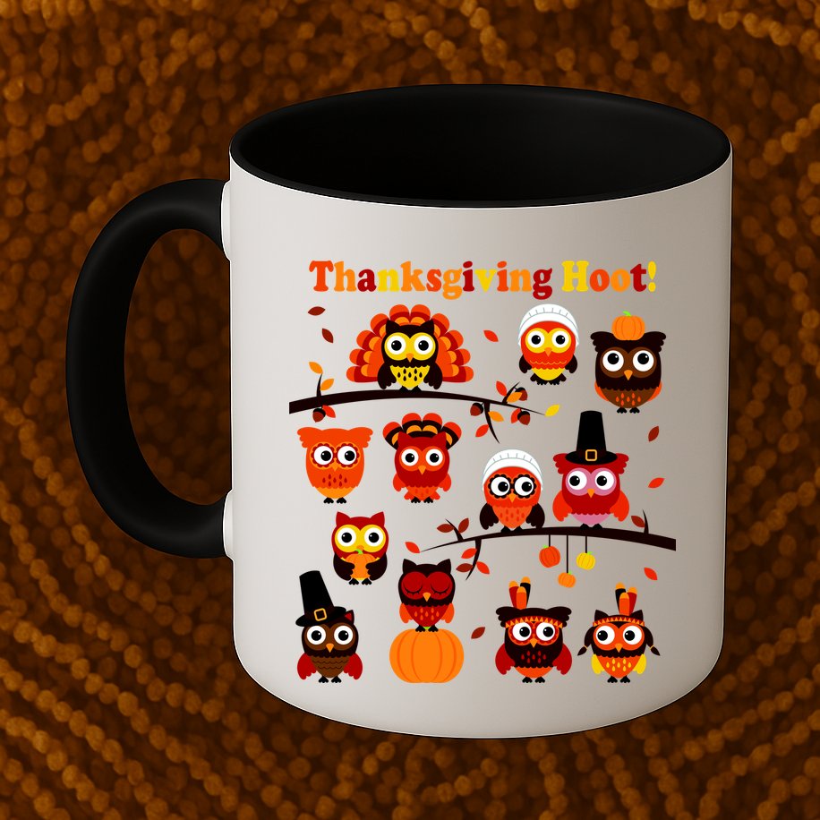 It's a Thanksgiving Hoot Owl Mashup Mug