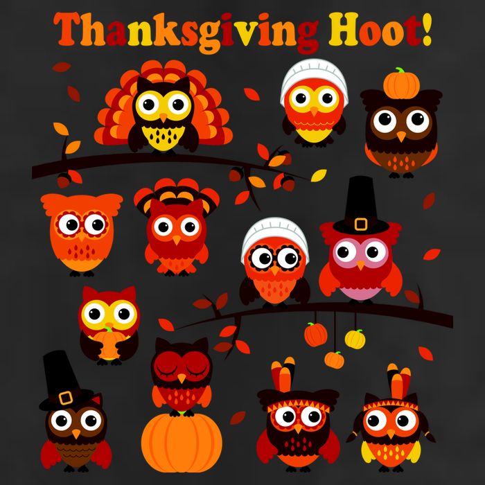 It's a Thanksgiving Hoot Owl Mashup 25L Jumbo Tote