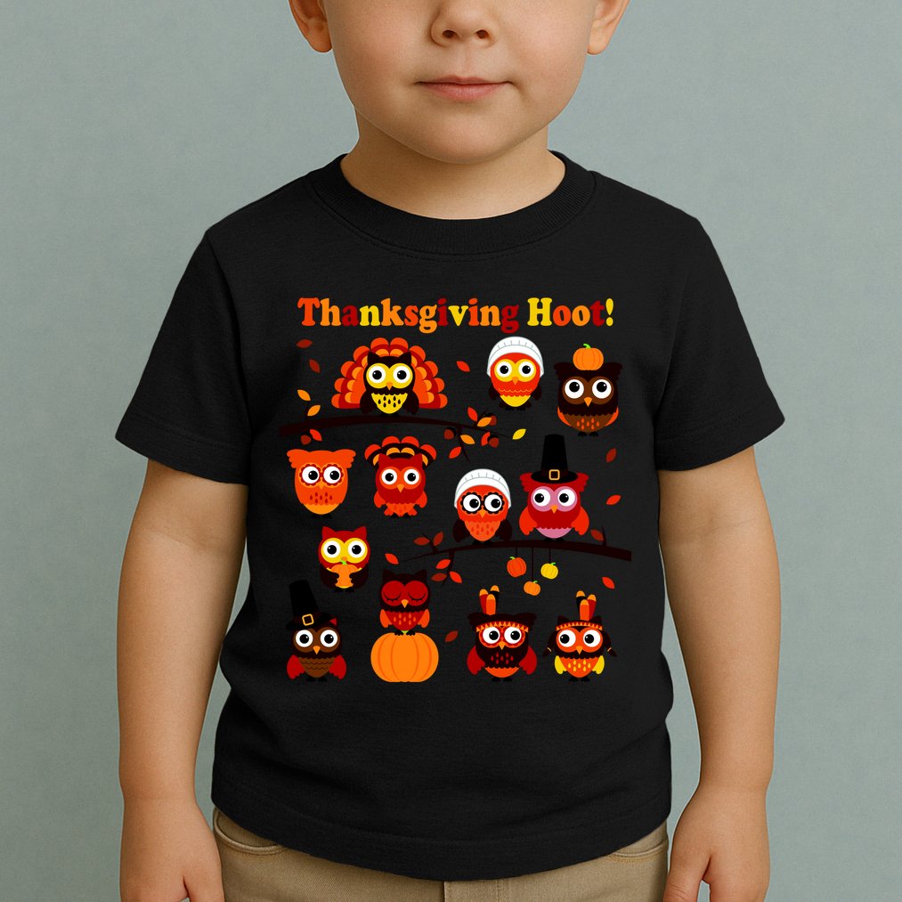 It's a Thanksgiving Hoot Owl Mashup Toddler T-Shirt