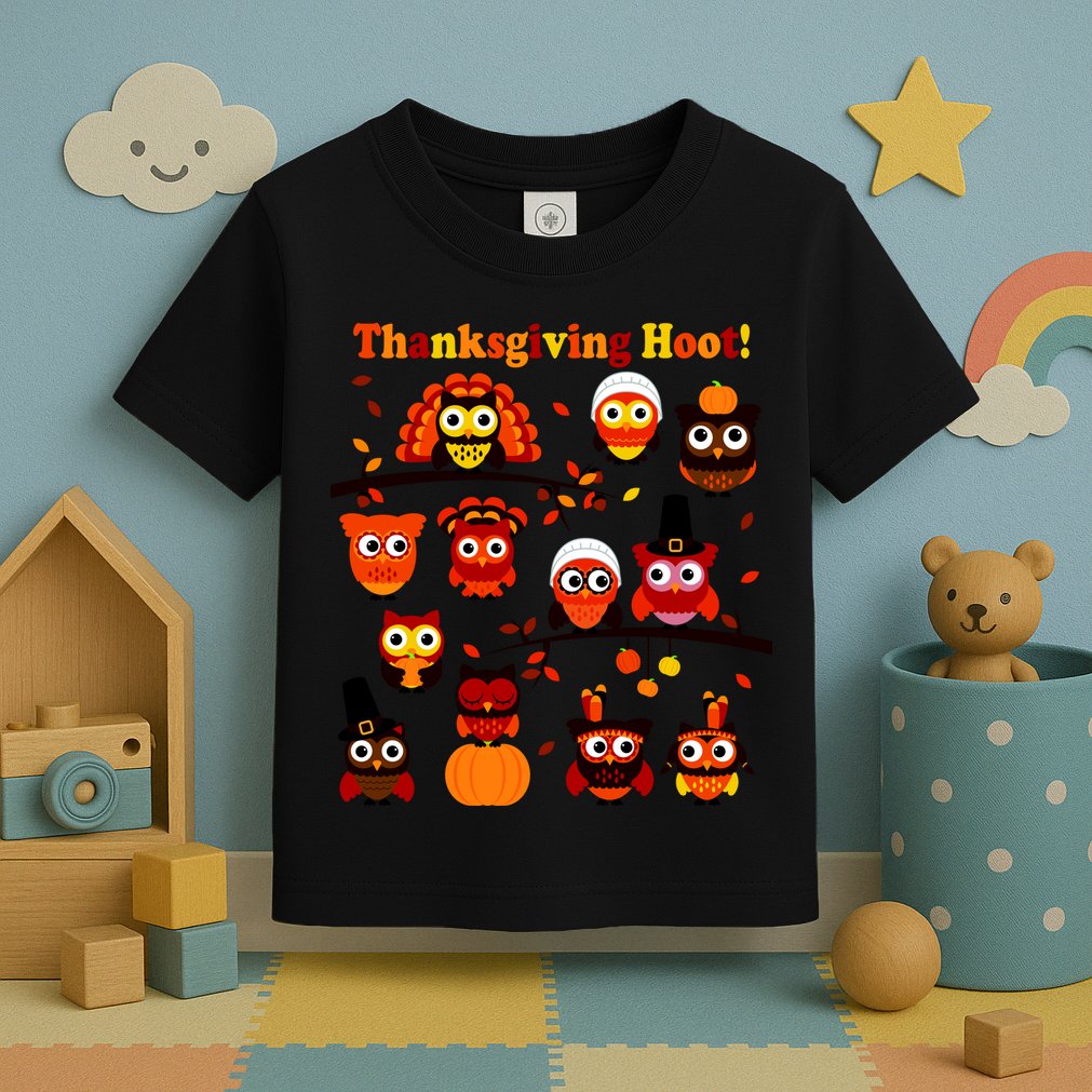 It's a Thanksgiving Hoot Owl Mashup Toddler T-Shirt