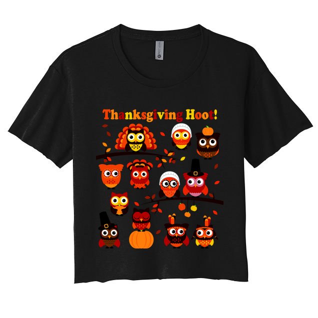 It's a Thanksgiving Hoot Owl Mashup Crop Top