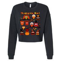 It's a Thanksgiving Hoot Owl Mashup Cropped Pullover Crew