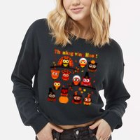 It's a Thanksgiving Hoot Owl Mashup Cropped Pullover Crew