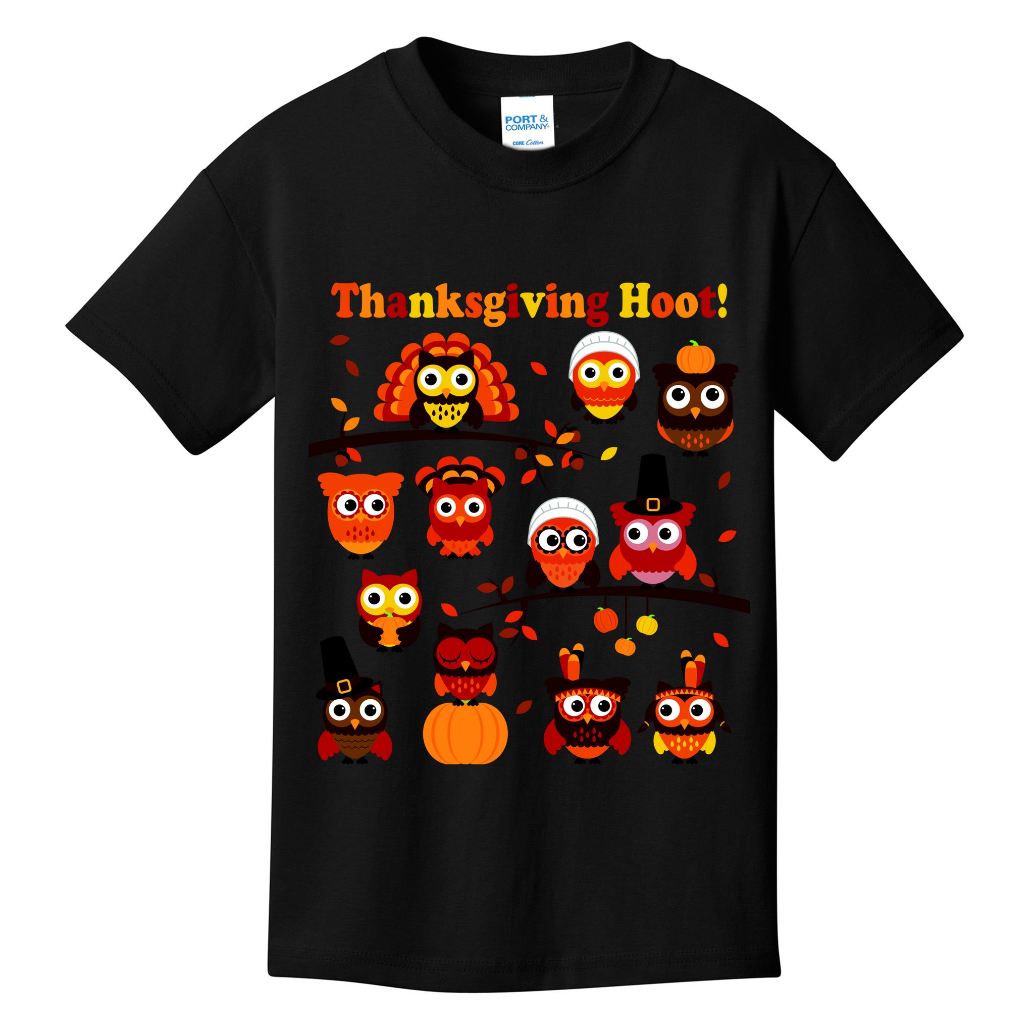 It's a Thanksgiving Hoot Owl Mashup Kids T-Shirt