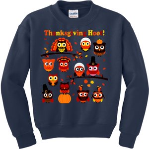 It's a Thanksgiving Hoot Owl Mashup Kids Sweatshirt