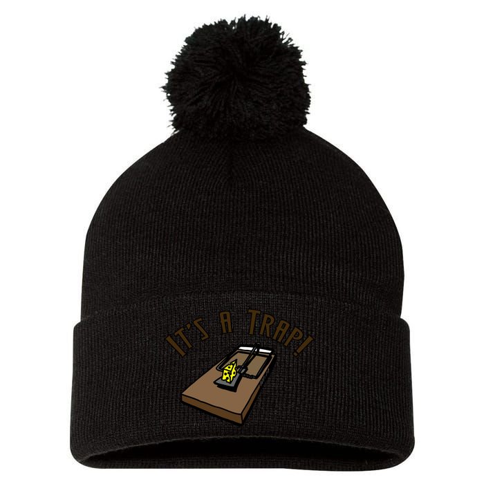 It's A TRAP! Pom Pom 12in Knit Beanie