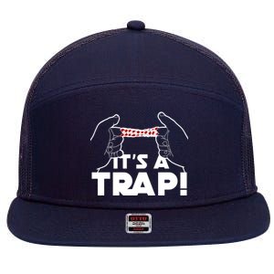 It's A Trap Chinese Finger Trap 7 Panel Mesh Trucker Snapback Hat