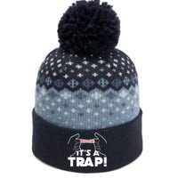 It's A Trap Chinese Finger Trap The Baniff Cuffed Pom Beanie