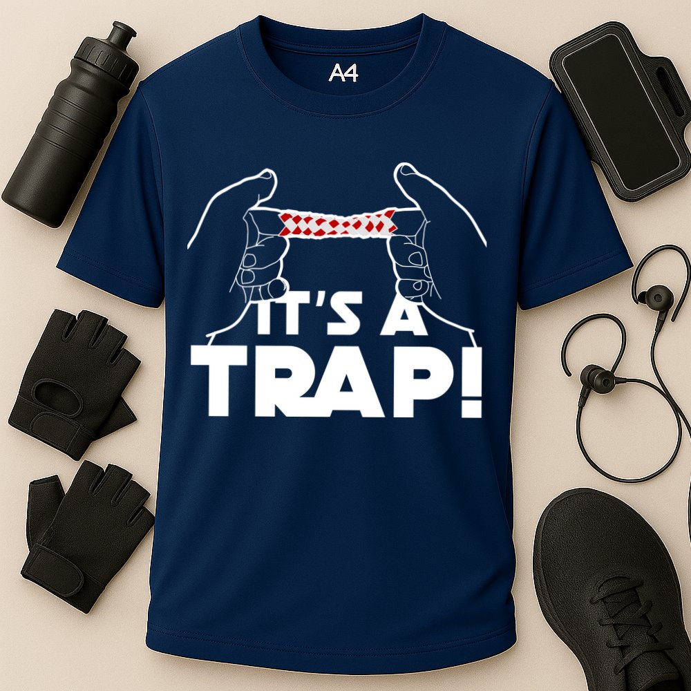 It's A Trap Chinese Finger Trap Cooling Performance Crew T-Shirt