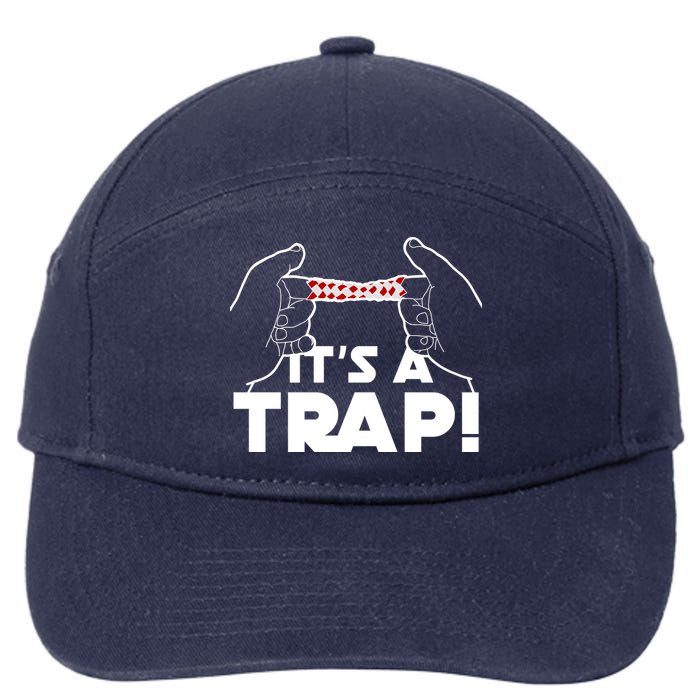 It's A Trap Chinese Finger Trap 7-Panel Snapback Hat