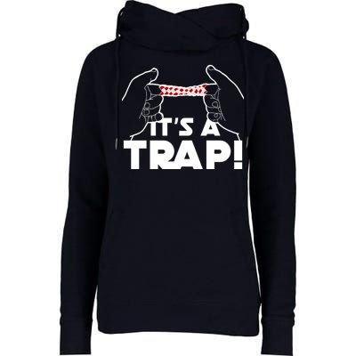 It's A Trap Chinese Finger Trap Womens Funnel Neck Pullover Hood