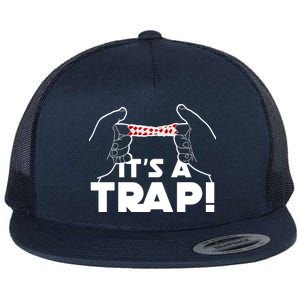 It's A Trap Chinese Finger Trap Flat Bill Trucker Hat