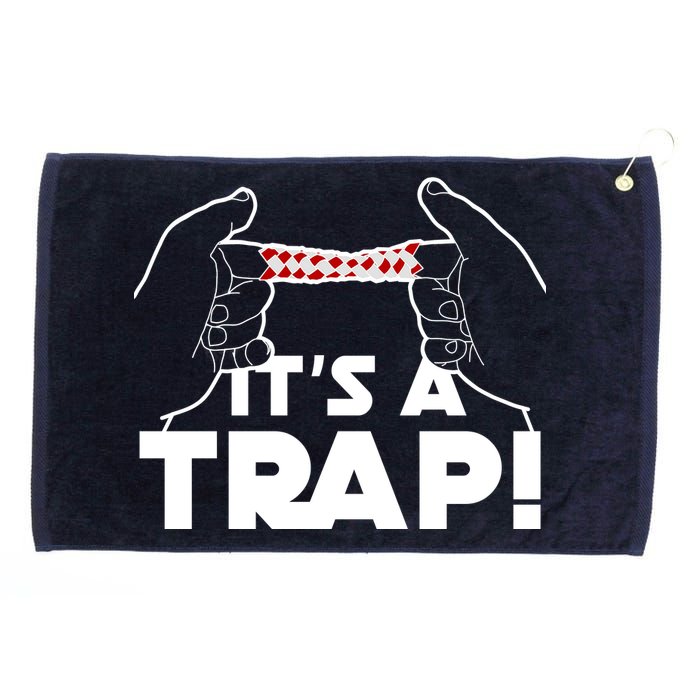 It's A Trap Chinese Finger Trap Grommeted Golf Towel