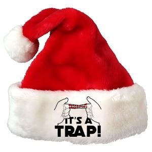 It's A Trap Chinese Finger Trap Premium Christmas Santa Hat