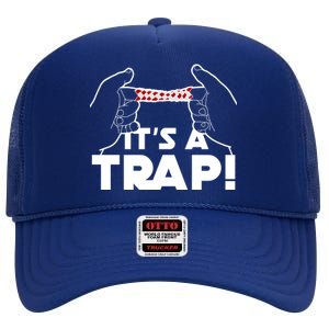 It's A Trap Chinese Finger Trap High Crown Mesh Back Trucker Hat