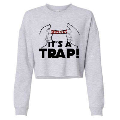 It's A Trap Chinese Finger Trap Cropped Pullover Crew