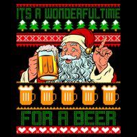 It's A Wonderful Time For A Beer Ugly Christmas Sweater Design Mug