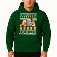 It's A Wonderful Time For A Beer Ugly Christmas Sweater Design Hoodie