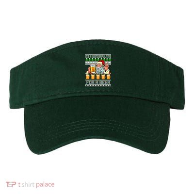 It's A Wonderful Time For A Beer Ugly Christmas Sweater Design Visor