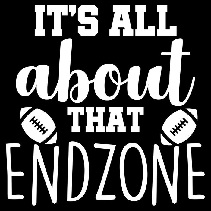 It's All About That End Zone Football 7-Panel Snapback Hat