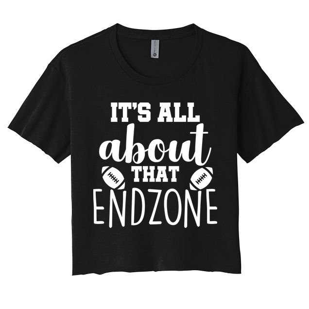 It's All About That End Zone Football Crop Top
