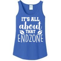 It's All About That End Zone Football Ladies Essential Tank