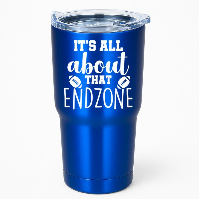 It's All About That End Zone Football Tumbler