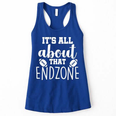 It's All About That End Zone Football Womens Tank Top